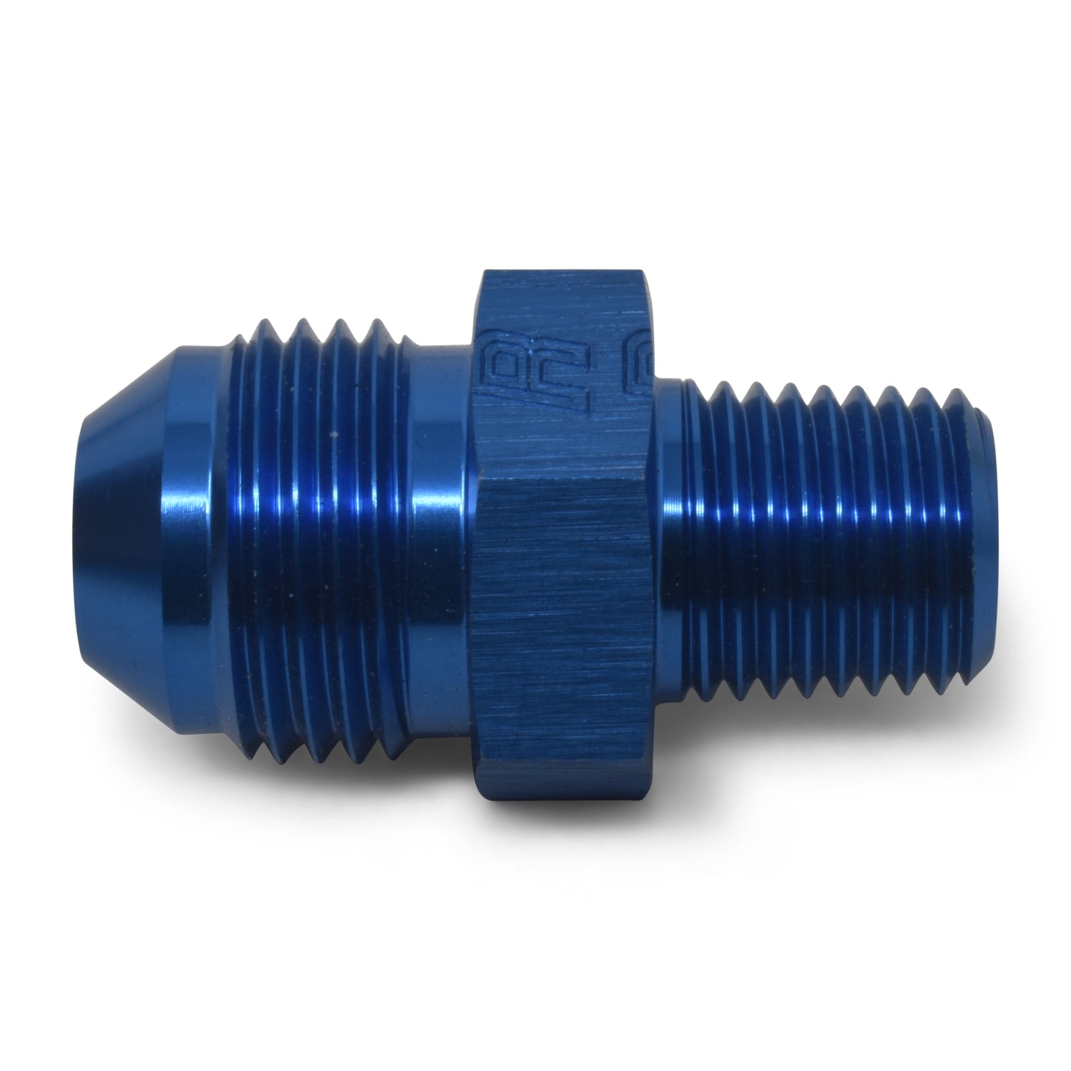 Russell Performance -4 AN to 1/4in NPT Straight Flare to Pipe (Blue)