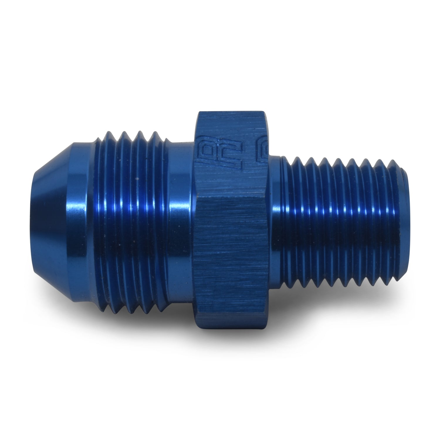 Russell Performance -6 AN to 3/8in NPT Straight Flare to Pipe (Blue) (25 pcs.)