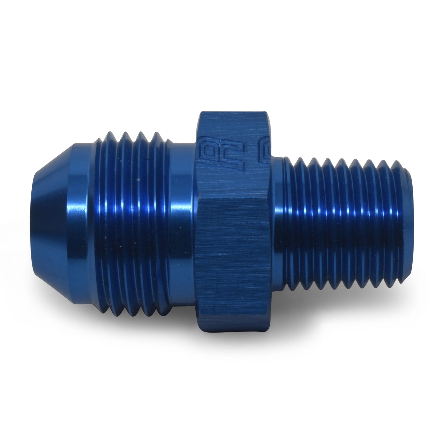 Russell Performance -8 AN to 3/8in NPT Straight Flare to Pipe (Blue) (25 pcs.)