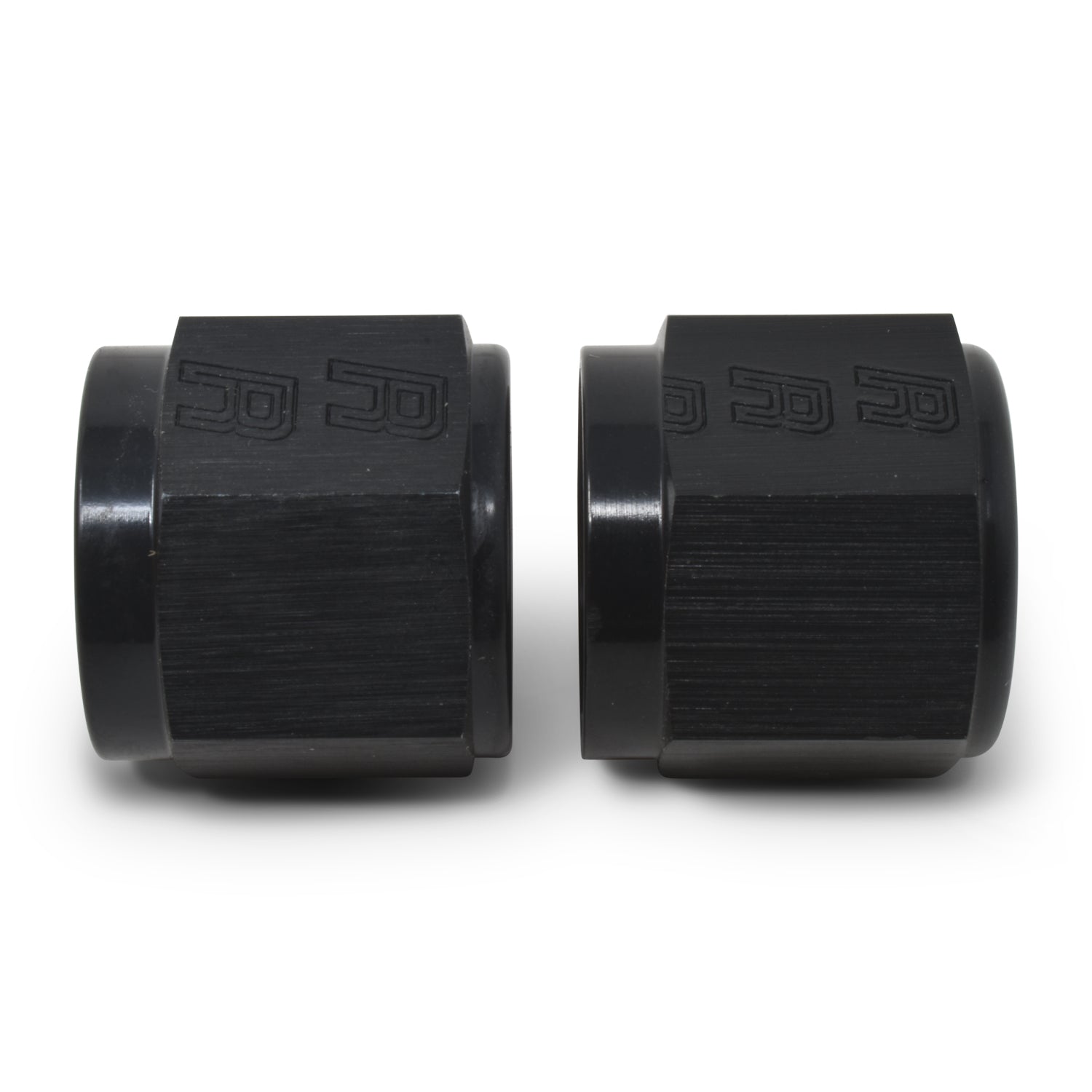 Russell Performance -6 AN Tube Nuts 3/8in dia. (Black) (2 pcs.)