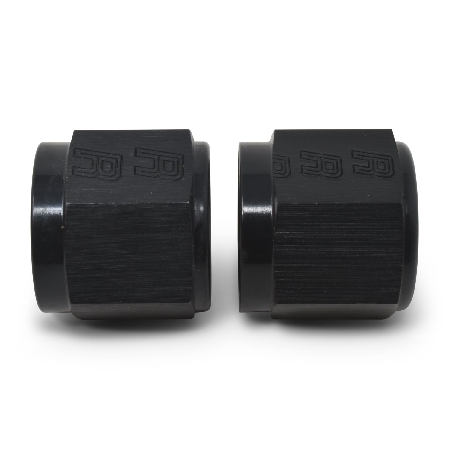 Russell Performance -8 AN Tube Nuts 1/2in dia. (Black) (2 pcs.)