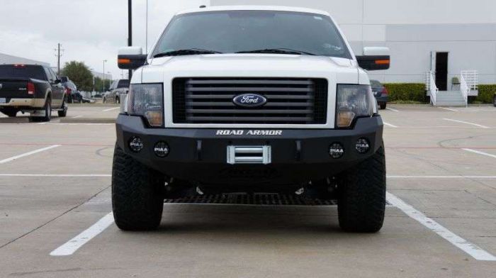 Road Armor 09-14 Ford F-150 Stealth Front Winch Bumper - Tex Blk - 0