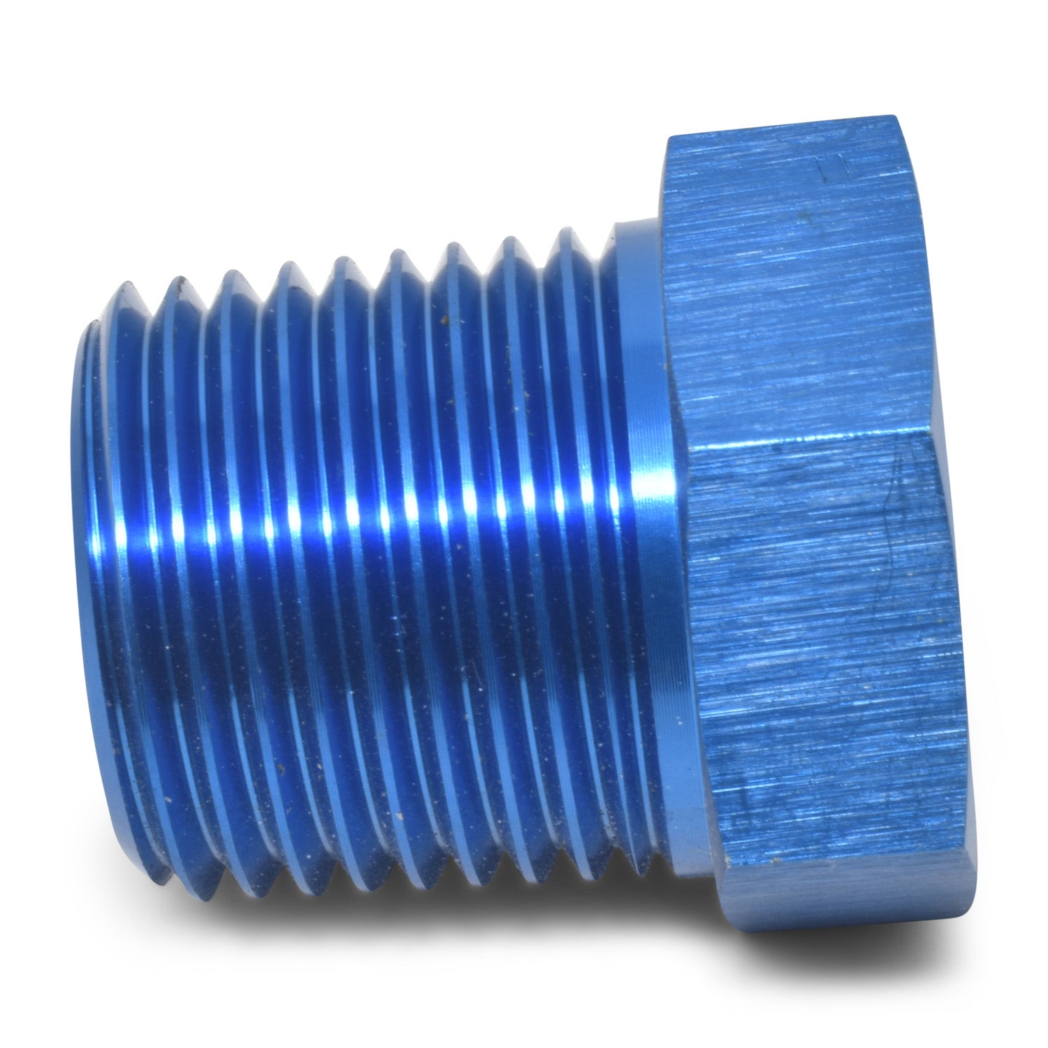 Russell Performance 1/4in Male to 1/8in Female Pipe Bushing Reducer (Blue)