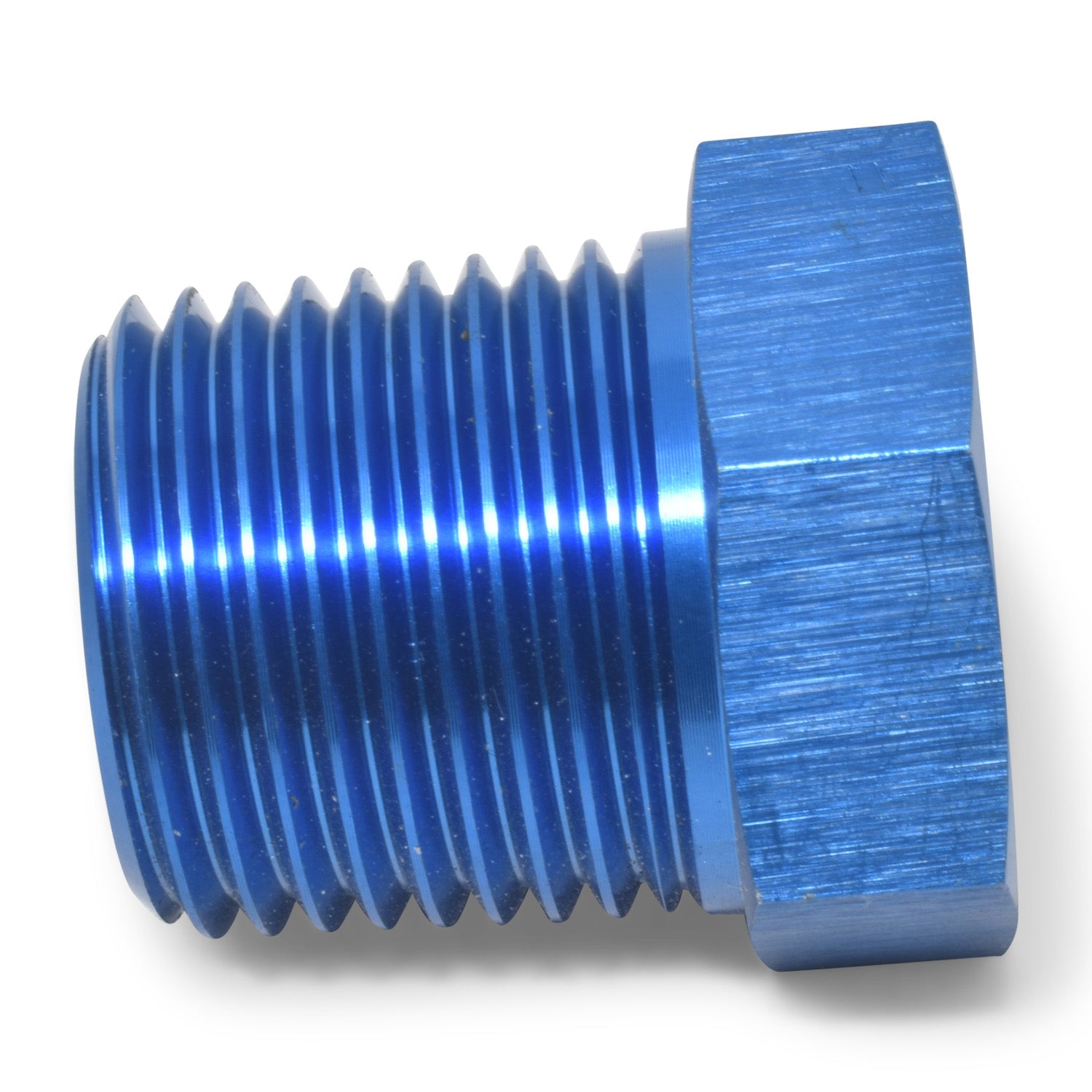 Russell Performance 1/2in Male to 3/8in Female Pipe Bushing Reducer (Blue)