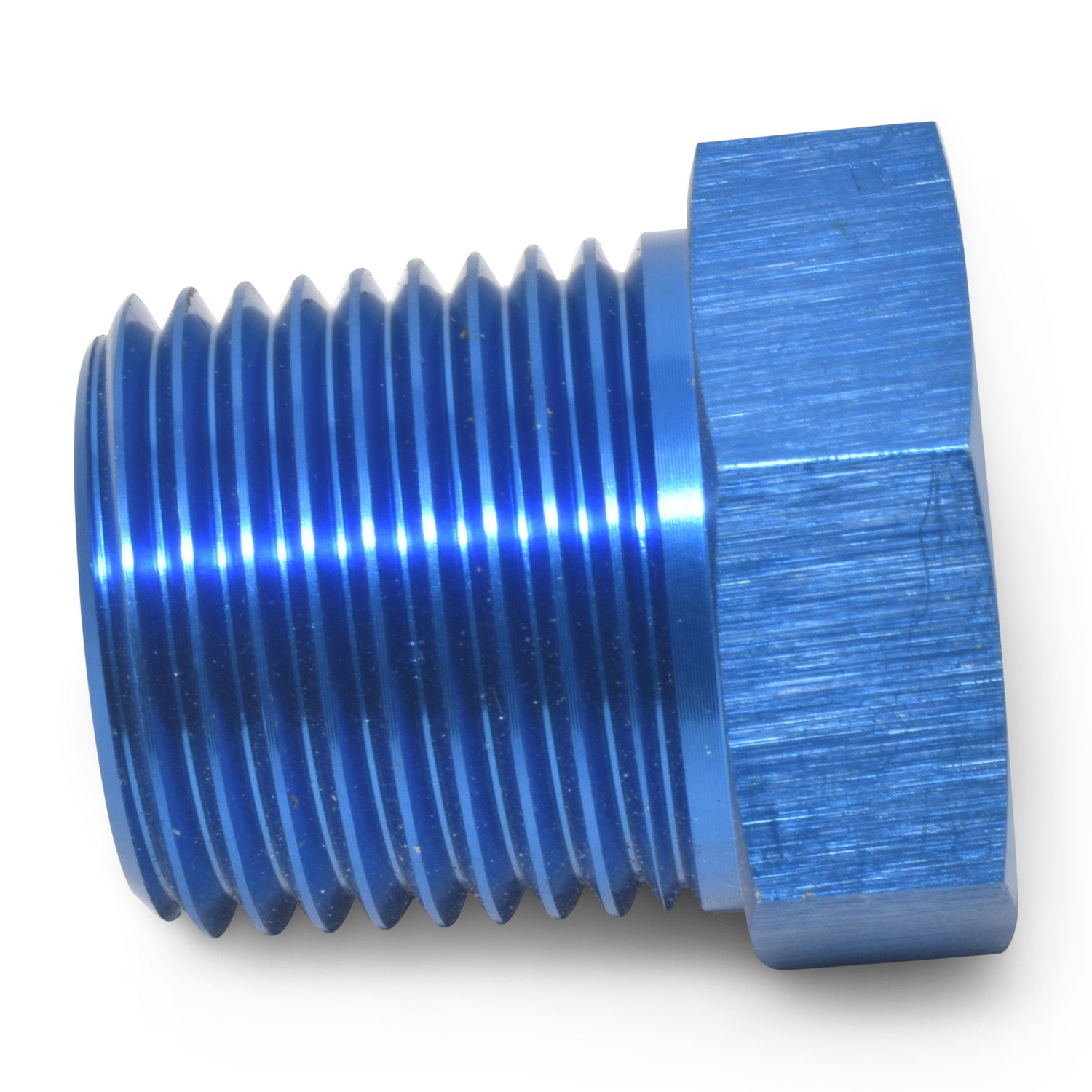 Russell Performance 1/2in Male to 1/4in Female Pipe Bushing Reducer (Blue)