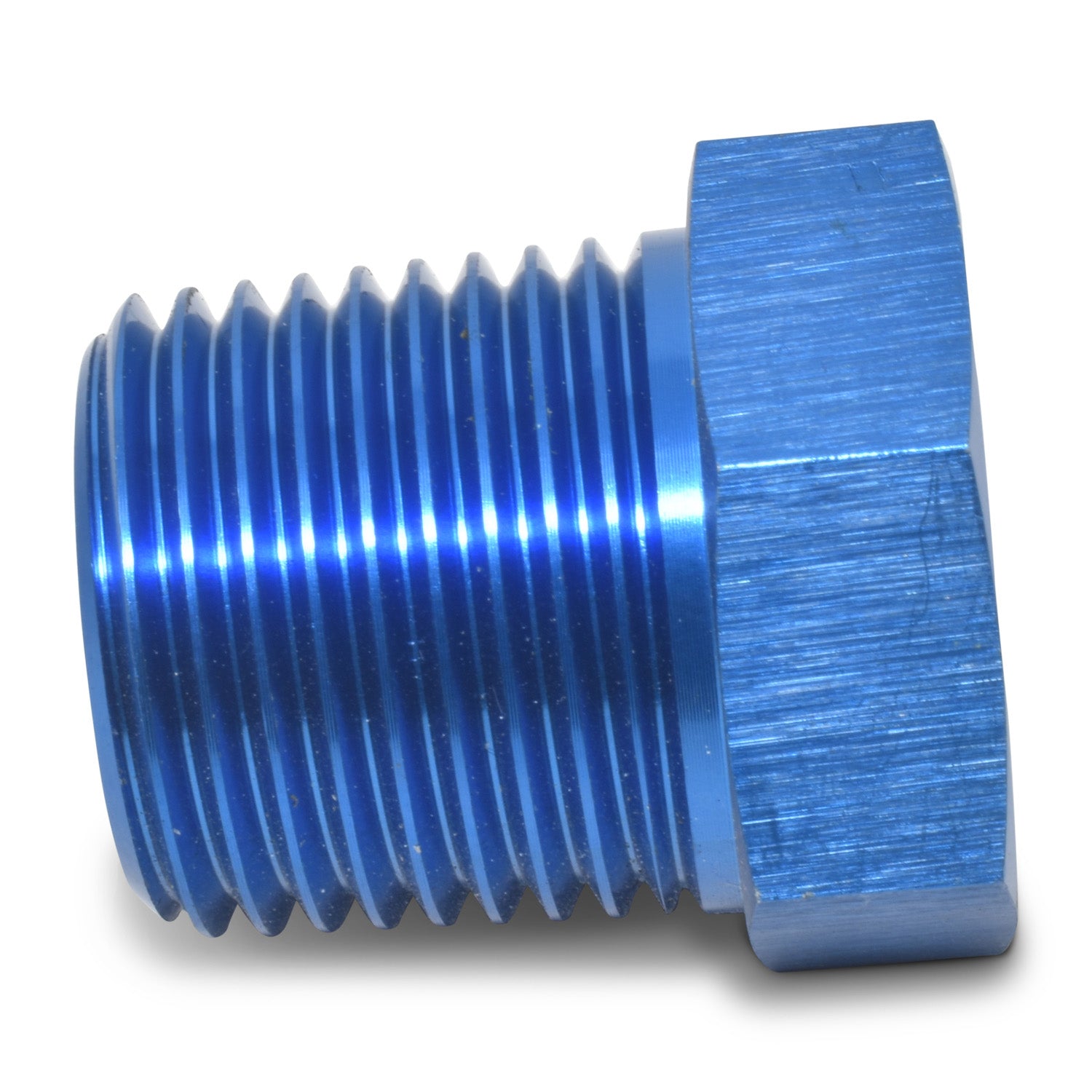 Russell Performance 1in Male to 3/4in Female Pipe Bushing Reducer (Blue)