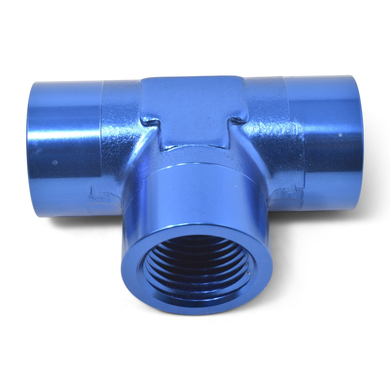 Russell Performance 1/4in Female Pipe Tee Fitting (Blue)