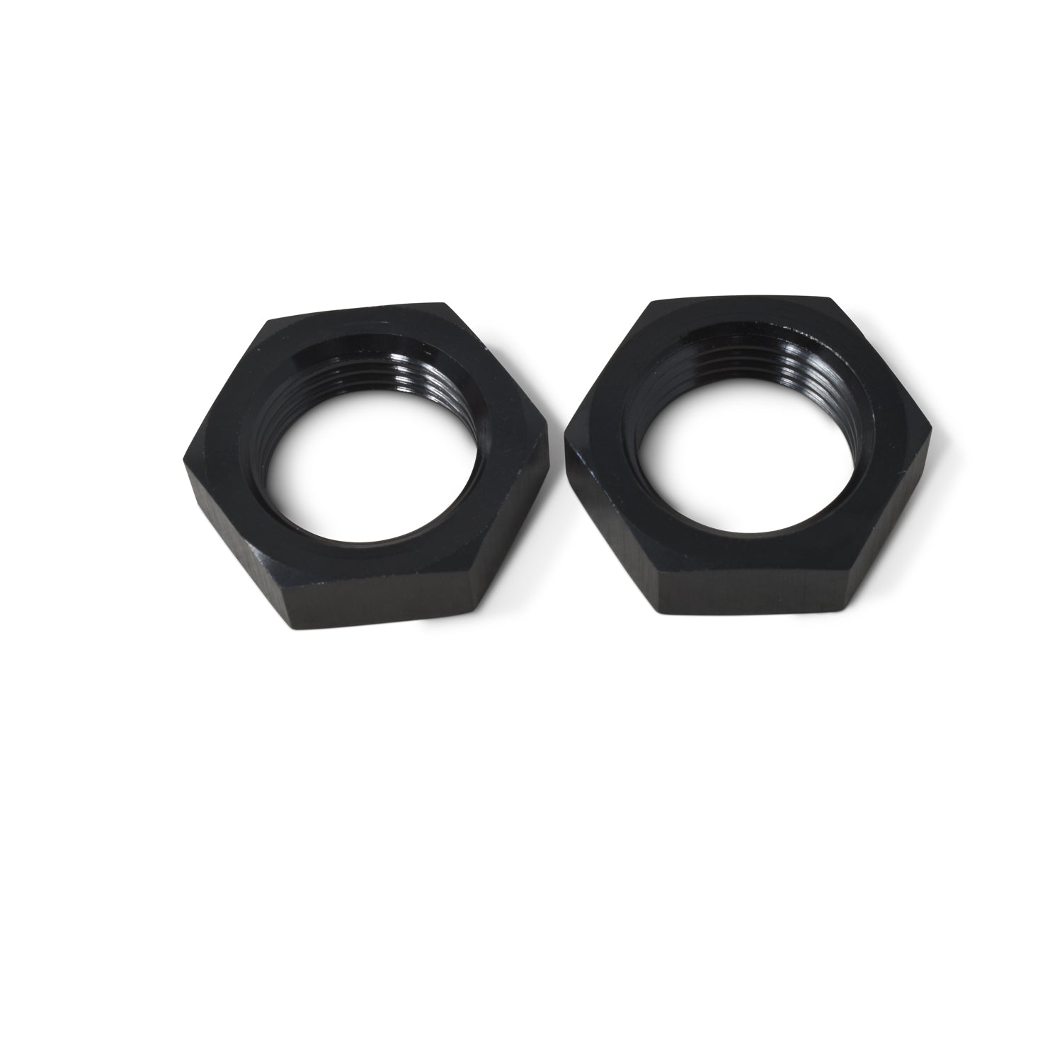 Russell Performance -6 AN Bulkhead Nuts 9/16in -18 Thread Size (Black)