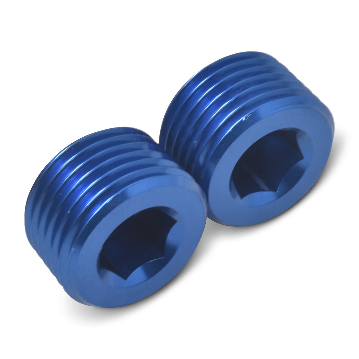 Russell Performance 3/8in Allen Socket Pipe Plug (Blue)