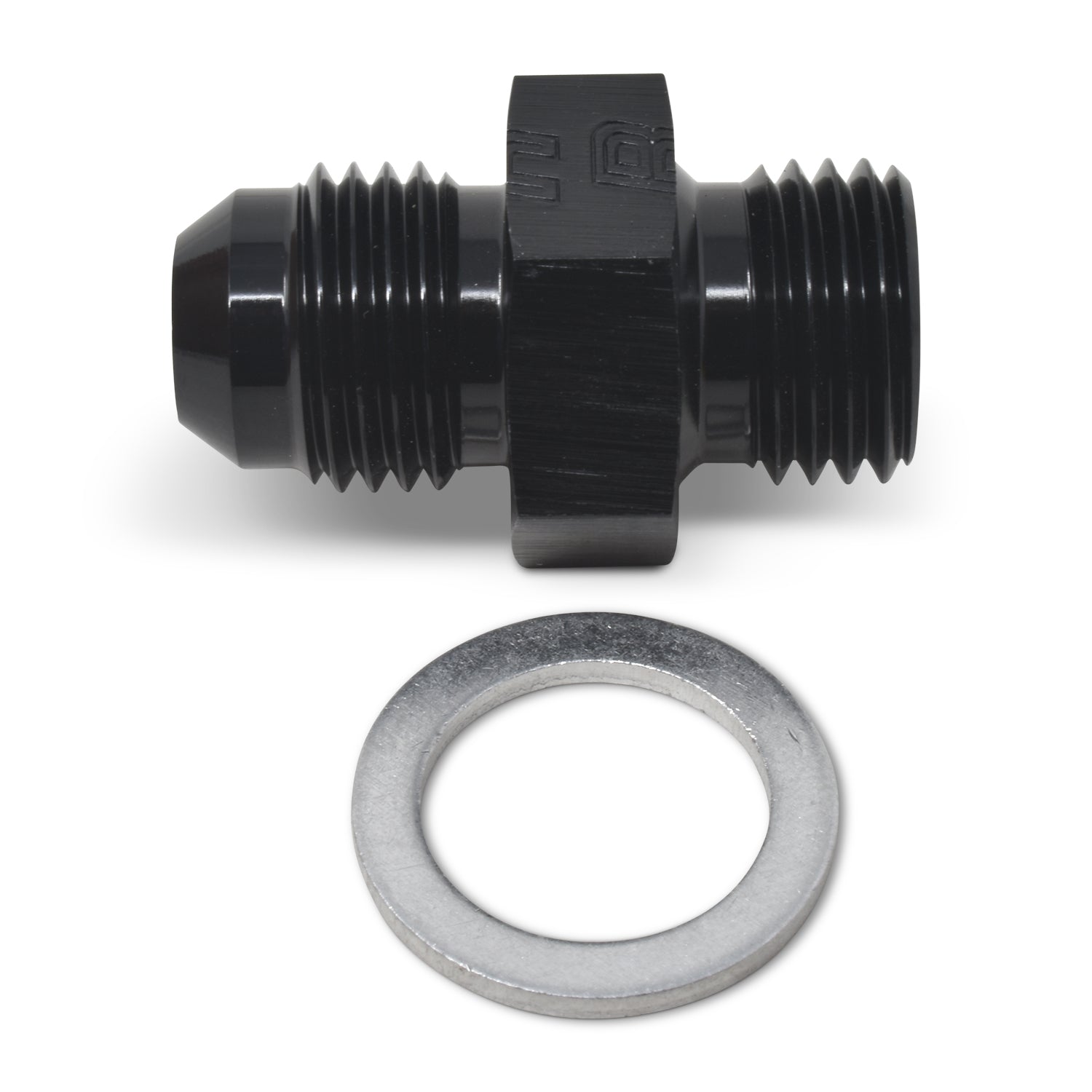 Russell Performance -6 AN Flare to 14mm x 1.5 Metric Thread Adapter (Black )