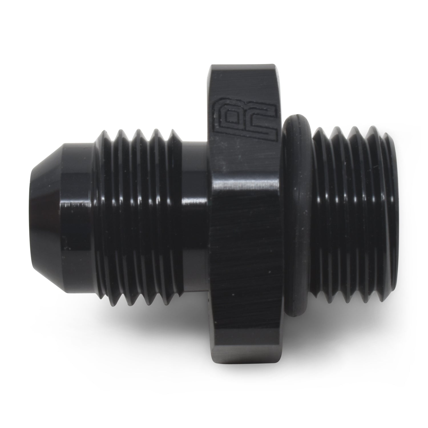 Russell Performance -10 AN Male Flare to -8 SAE Male Port Adapter Fitting - Black Anodized