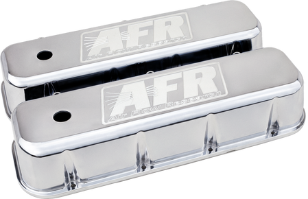 AFR BBC Standard Valve Covers. Polished Aluminum. Includes rubber grommets & baf