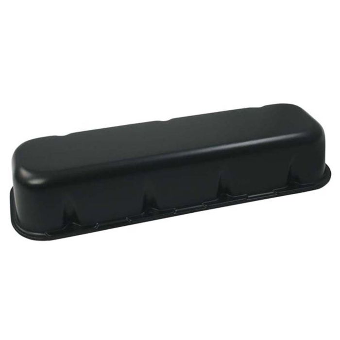 Moroso Chevrolet Big Block Valve Cover - Tall - No Logo - Black Wrinkle Finished Aluminum - Pair