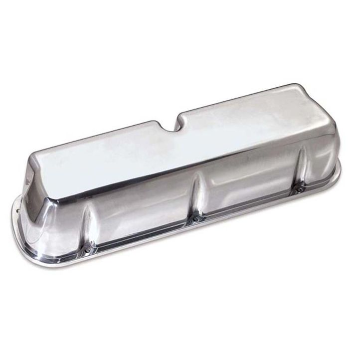 Moroso Ford Small Block Valve Cover - Extra Tall - No Logo - Polished Aluminum - Pair