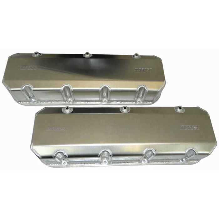 Moroso Chevrolet Big Block Valve Cover w/Billet Rail - 3.875in - Exhaust Pockets/Intake Tubes - Alum