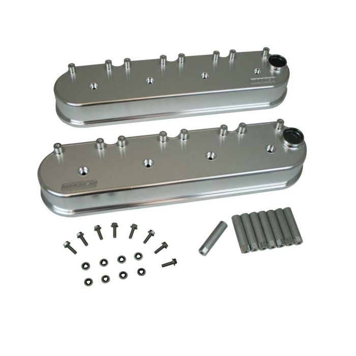 Moroso GM LS Valve Cover (w/AEM/Holley/Other Smart Coils) - Tall - Billet Aluminum - Pair - 0