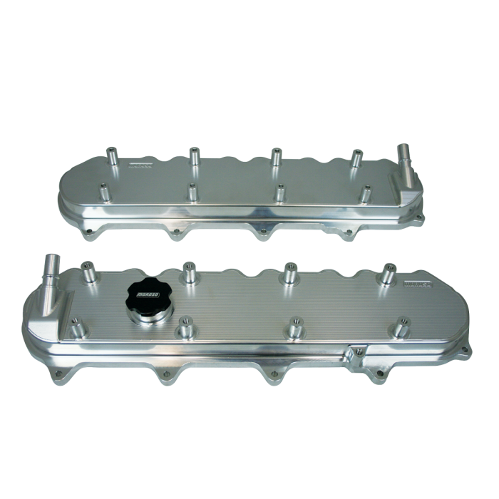 Moroso GM LT1/LT4/L86 Valve Cover - Oil Fill & PCV Ports on Each Cover - Billet Aluminum - Pair