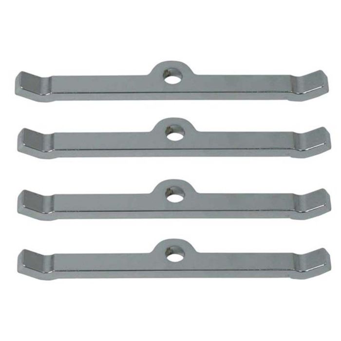 Moroso Chevrolet Small Block Valve Cover Hold Downs - Steel - Chrome Plated - Set of 4