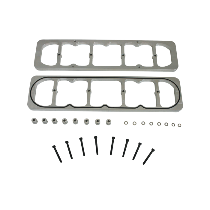 Moroso Chevrolet Small Block Valve Cover Adapter - GM LS Cylinder Heads - Billet Aluminum