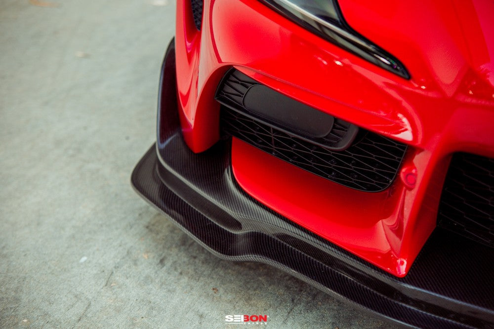 MB-Style Carbon Fiber Front Lip For 2020-2023 Toyota Supra