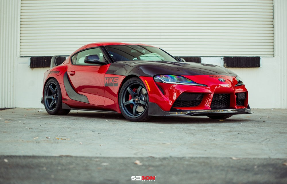 OEM-STYLE CARBON FIBER DOOR GARNISH FOR 2020-2021 TOYOTA GR SUPRA