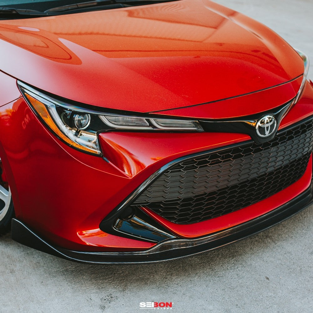 MB-STYLE CARBON FIBER FRONT LIP FOR 2019-2021 TOYOTA COROLLA HATCHBACK