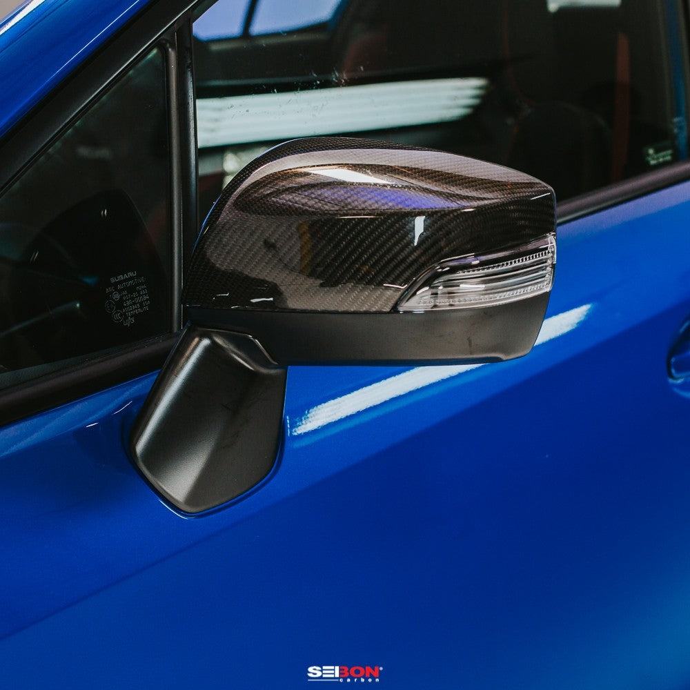 CARBON FIBER MIRROR CAPS FOR 2015-2021 SUBARU WRX / STI