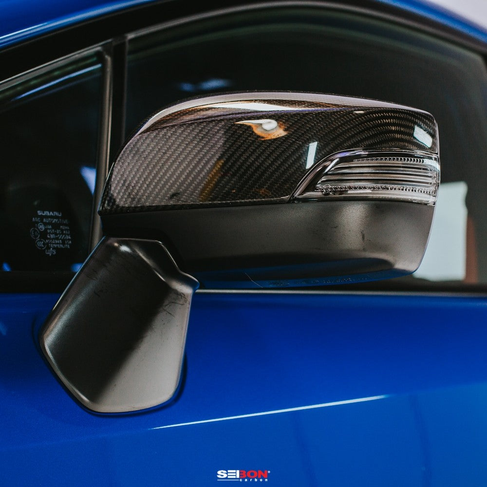 CARBON FIBER MIRROR CAPS FOR 2015-2021 SUBARU WRX / STI