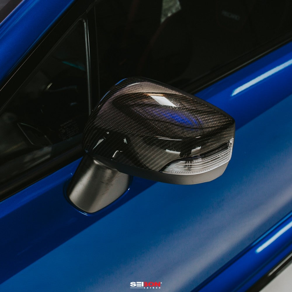 CARBON FIBER MIRROR CAPS FOR 2015-2021 SUBARU WRX / STI