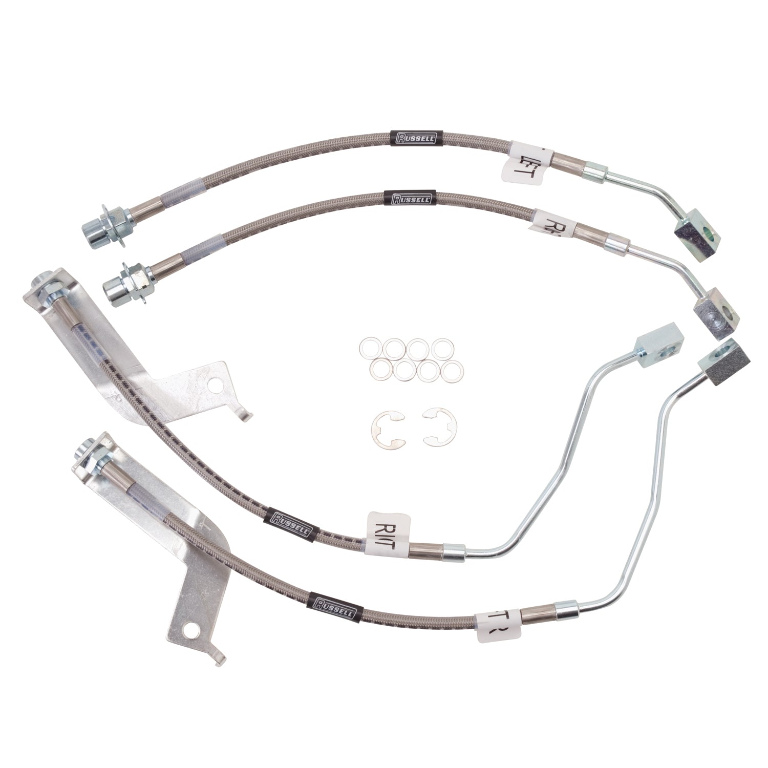 Russell Performance 99-04 Ford Mustang with Traction Control (Except Cobra) Brake Line Kit