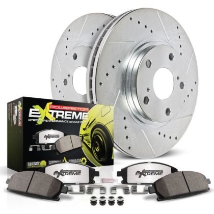 POWERSTOP FRONT Z26 STREET WARRIOR BRAKE KIT: 2015–2019 DODGE CHALLENGER