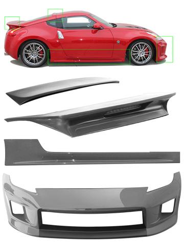 STILLEN 6-PIECE POLYURETHANE BODY KIT W/ ROOF & REAR WINGS: 09-14 370Z