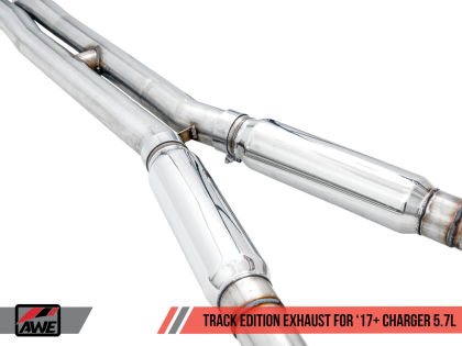 AWE Track Edition Exhaust for 17+ Charger 5.7 - Chrome Silver Tips