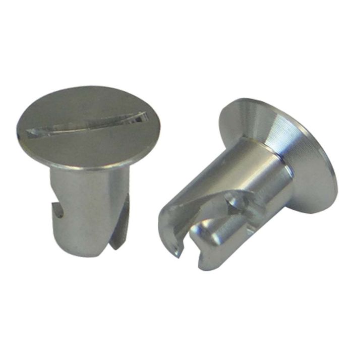 Moroso Quick Fastener - Flush Head - 5/16in x .400in - Aluminum - 10 Pack