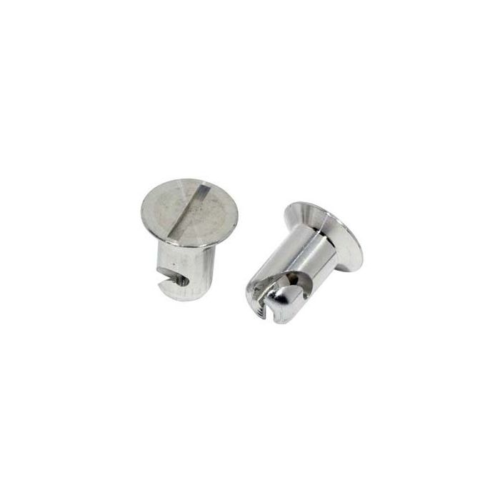 Moroso Quick Fastener - Flush Head - 7/16in x .500in - Aluminum - 10 Pack