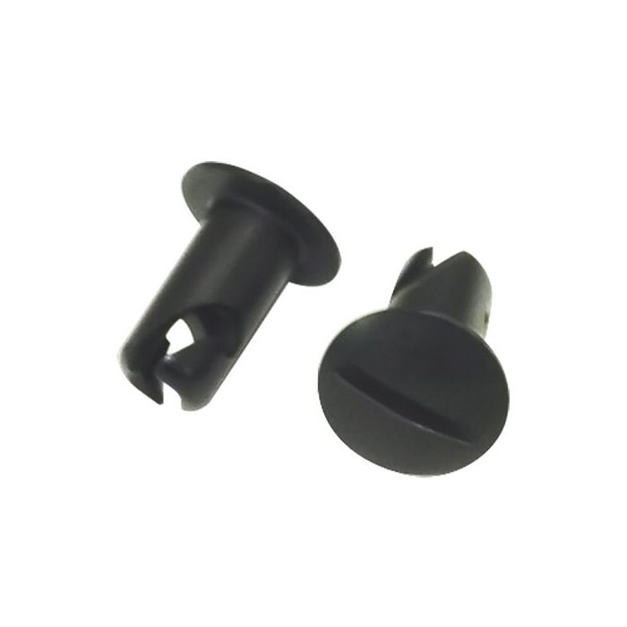 Moroso Quick Fastener - Oval Head - 5/16in x .450in - Aluminum - Black - 10 Pack