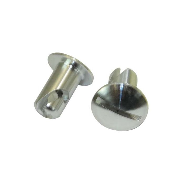 Moroso Quick Fastener - Oval Head - 5/16in x .400in - Aluminum - 10 Pack