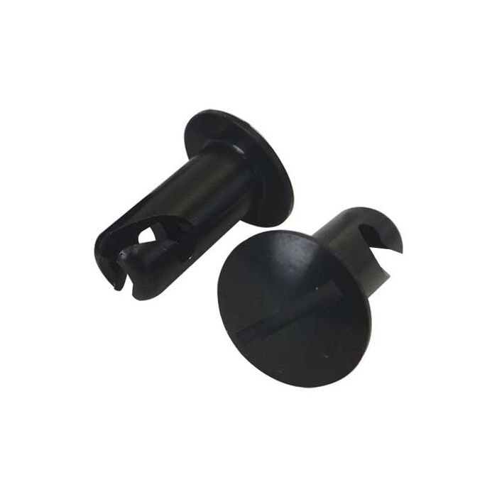 Moroso Quick Fastener - Oval Head - 5/16in x .500in - Aluminum - Black - 10 Pack