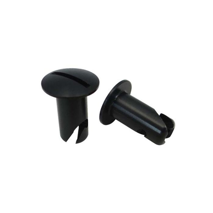 Moroso Quick Fastener - Oval Head - 5/16in x .500in - Steel - Black - 10 Pack