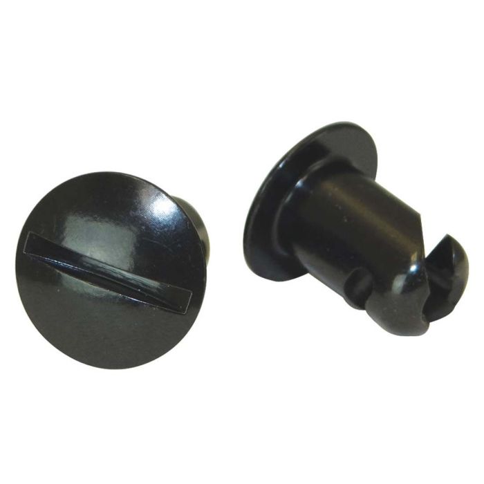 Moroso Quick Fastener - Oval Head - 7/16in x .500in - Steel - Black - 10 Pack