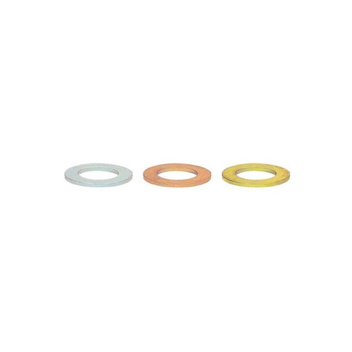 Moroso Spark Plug Indexing Washers - 14mm - Flat Seat - .040in/.050in/.064in - 10 in Each Size