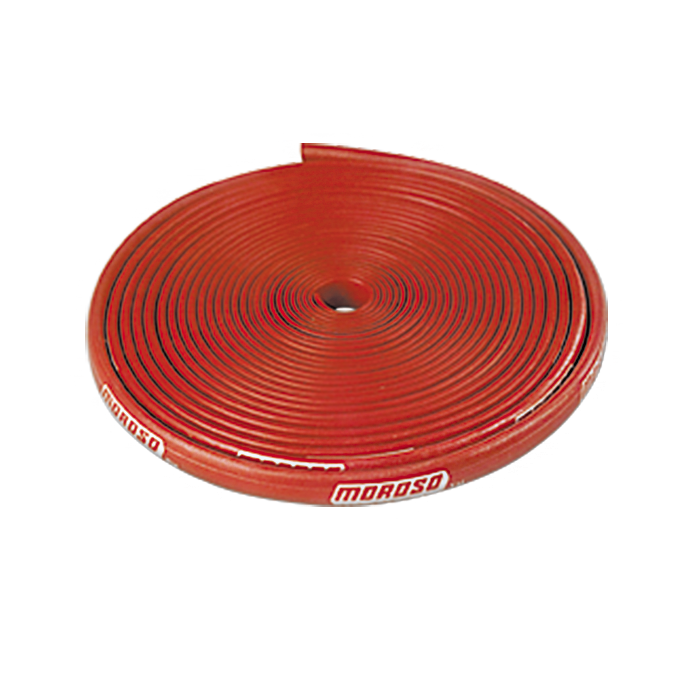 Moroso Insulated Spark Plug Wire Sleeve - 8mm - Red - 25ft Roll