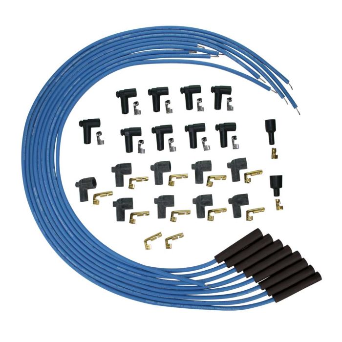 Moroso Universal Ignition Wire Set - Blue Max - Solid Core - Straight - 36in