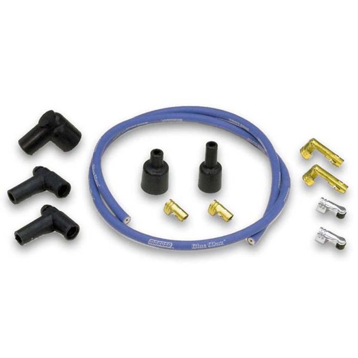 Moroso Ignition Coil Wire Kit - Blue Max - Solid Core - 8mm - 3ft Wire/Terminals/Boots