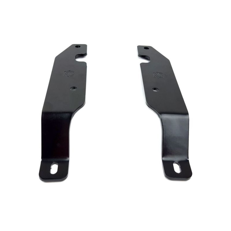 KC HiLiTES 15-16 GM 2500/3500 A-Pillar/Cowl Light Bracket Set - Black