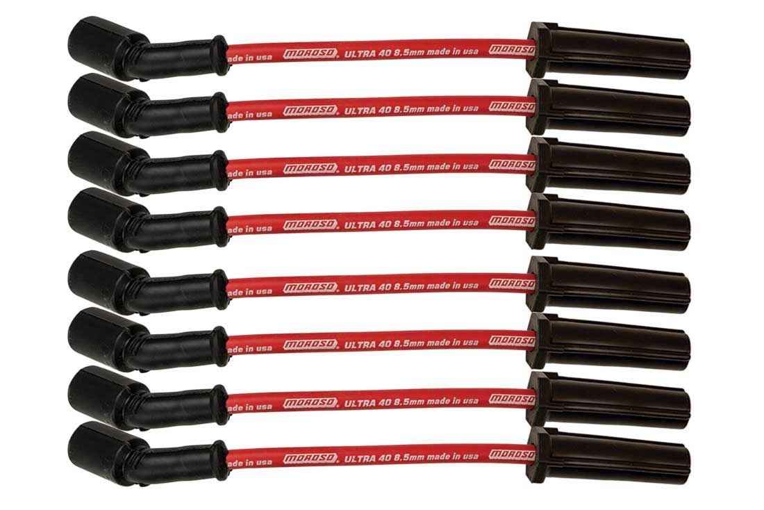 WIRE SET RED 8.5MM ULTRA 40 9.75 IN. LONG W/O ALUM. HEATSHIELD