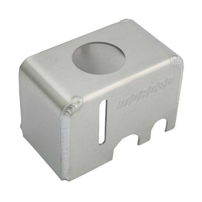 Moroso Mid 08-Up Ford Mustang Brake Reservoir Cover - Fabricated Aluminum