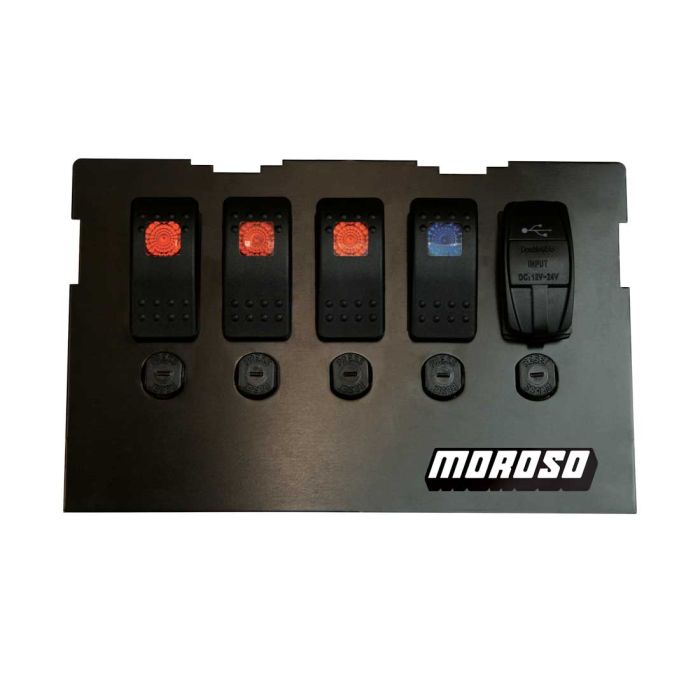 Moroso 99-04 Mazda Miata NB Radio Pocket Block Off Plate With Switches