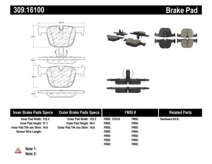 Rear | Stoptech Performance Brake Pads - BMW / F3X / 320i / 328d / 330e / 340i & More