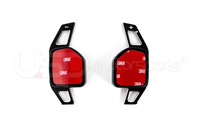 Black Aluminum DSG Paddle Extensions For Audi Vehicles